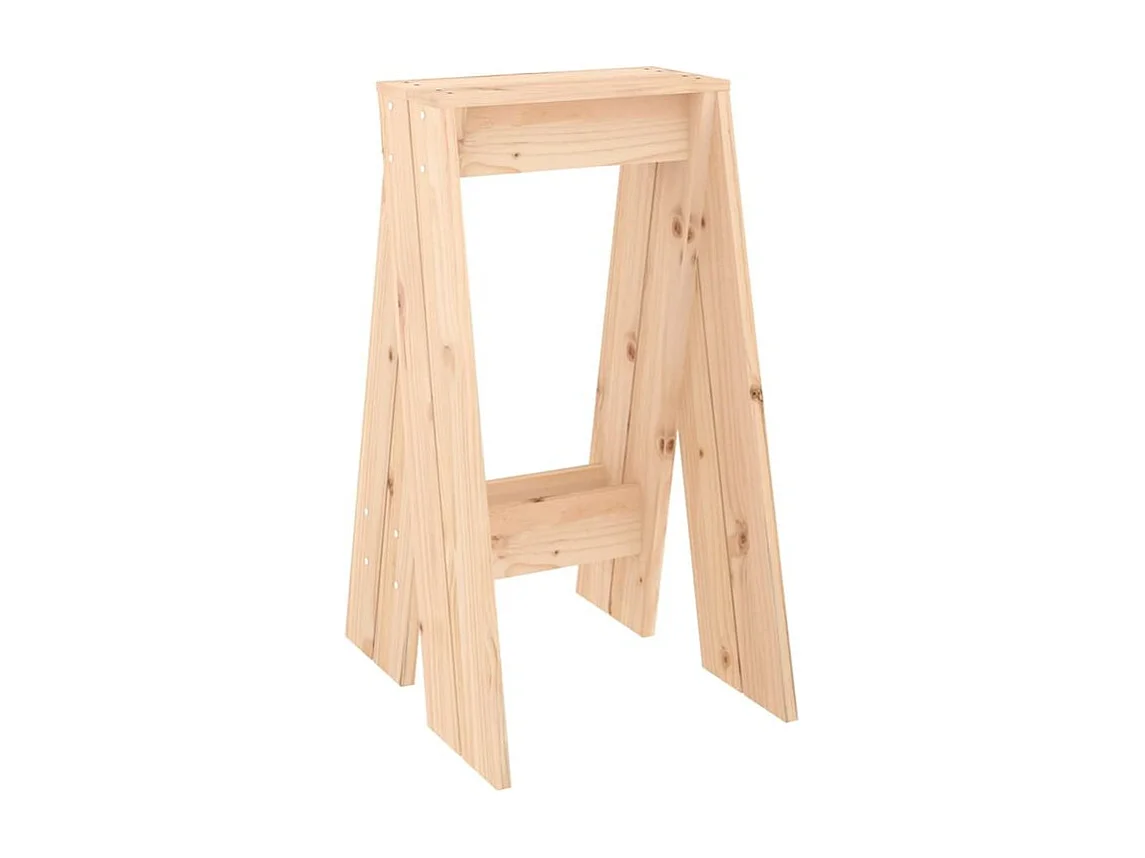 Tabouret lot de 2 40x40x75 bois massif de pin