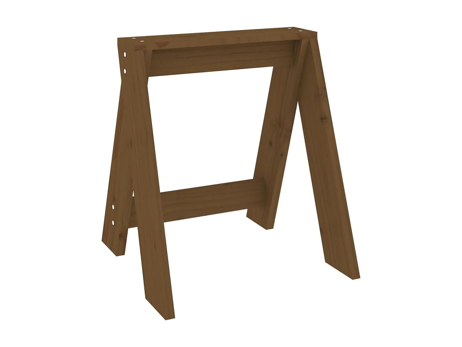 Tabouret lot de 2 marron miel 40x40x45 bois massif de pin