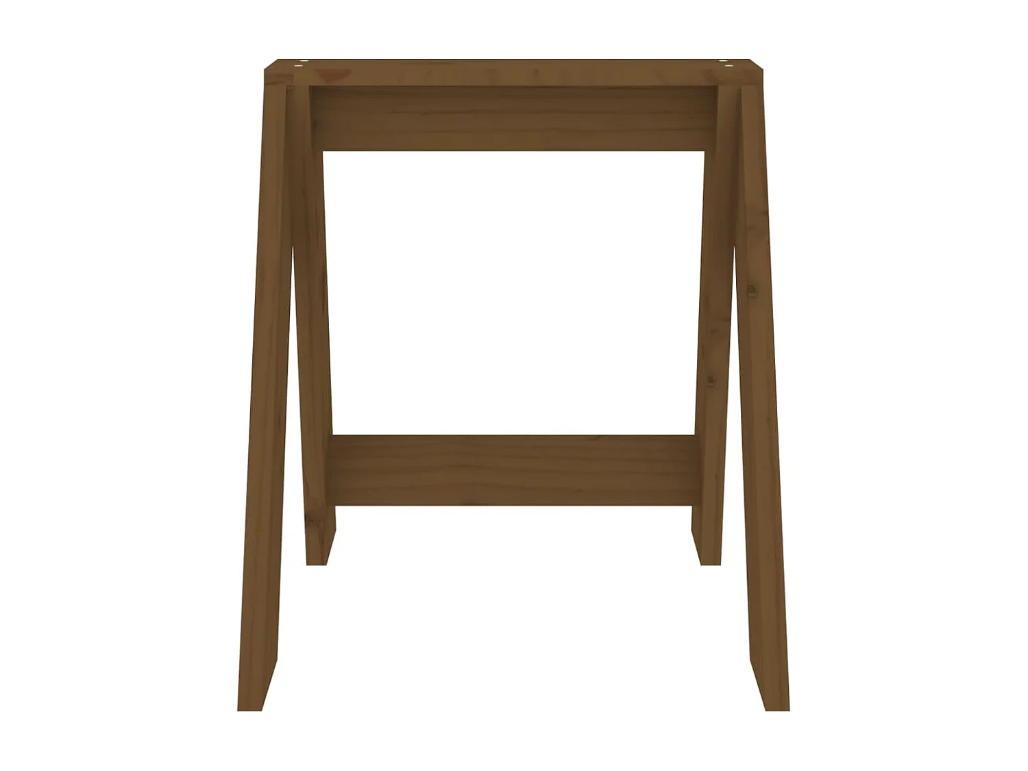 Tabouret lot de 2 marron miel 40x40x45 bois massif de pin