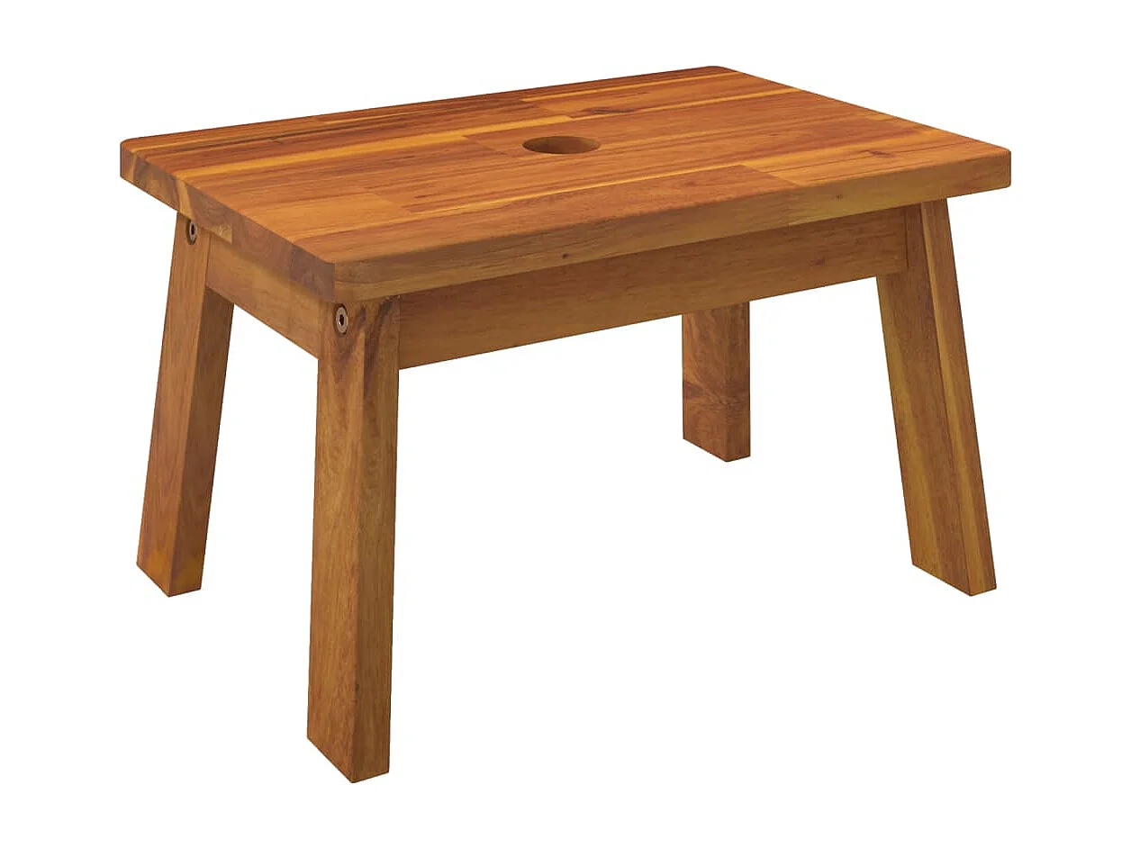 Tabouret-escabeau 38x26x22 Bois d'acacia solide