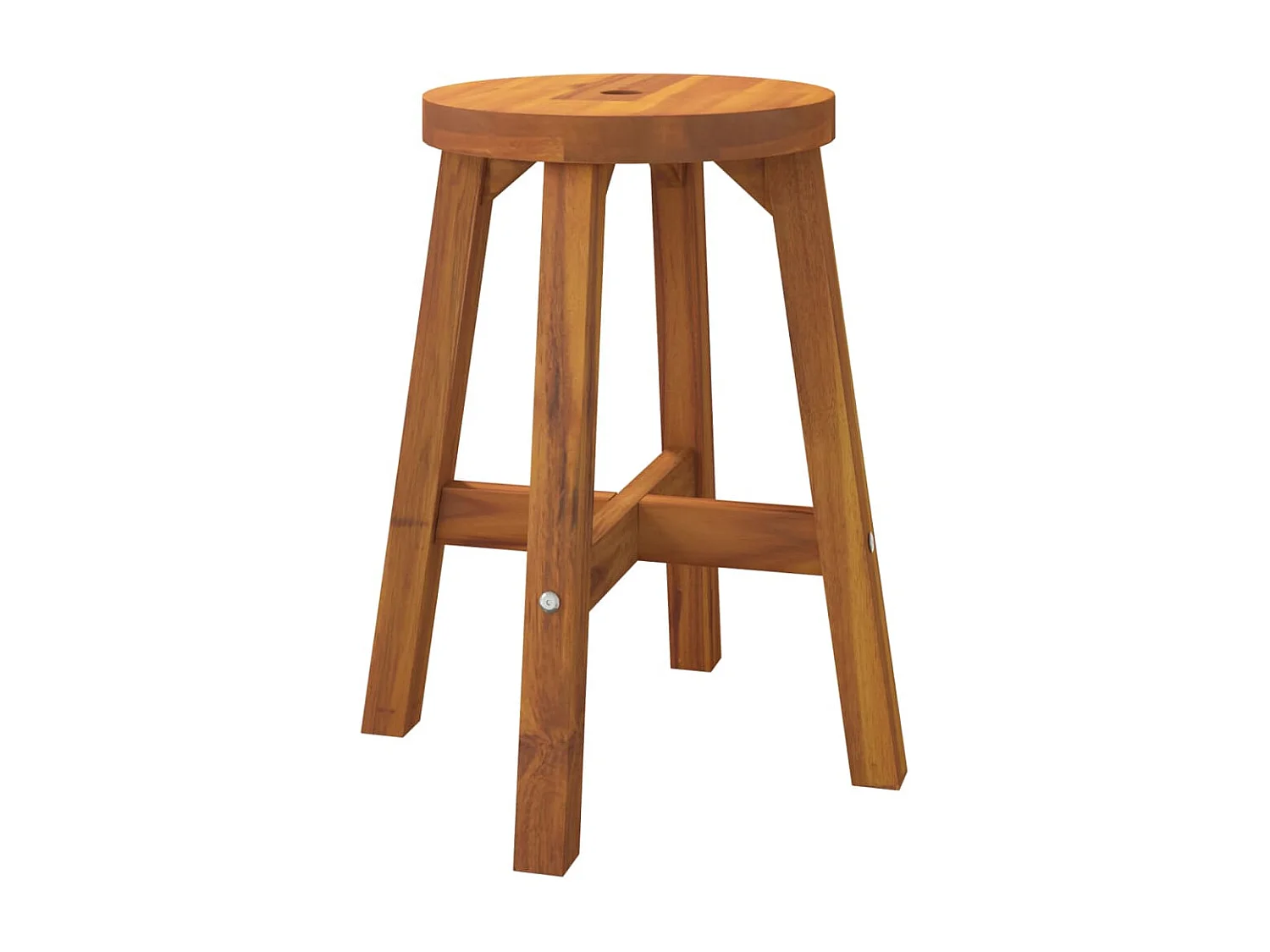 Tabouret Marron 38x38x45 Bois d'acacia solide