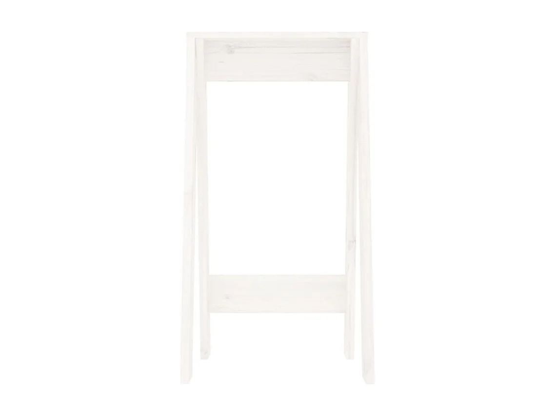 Tabouret lot de 2 blanc 40x40x75 bois massif de pin