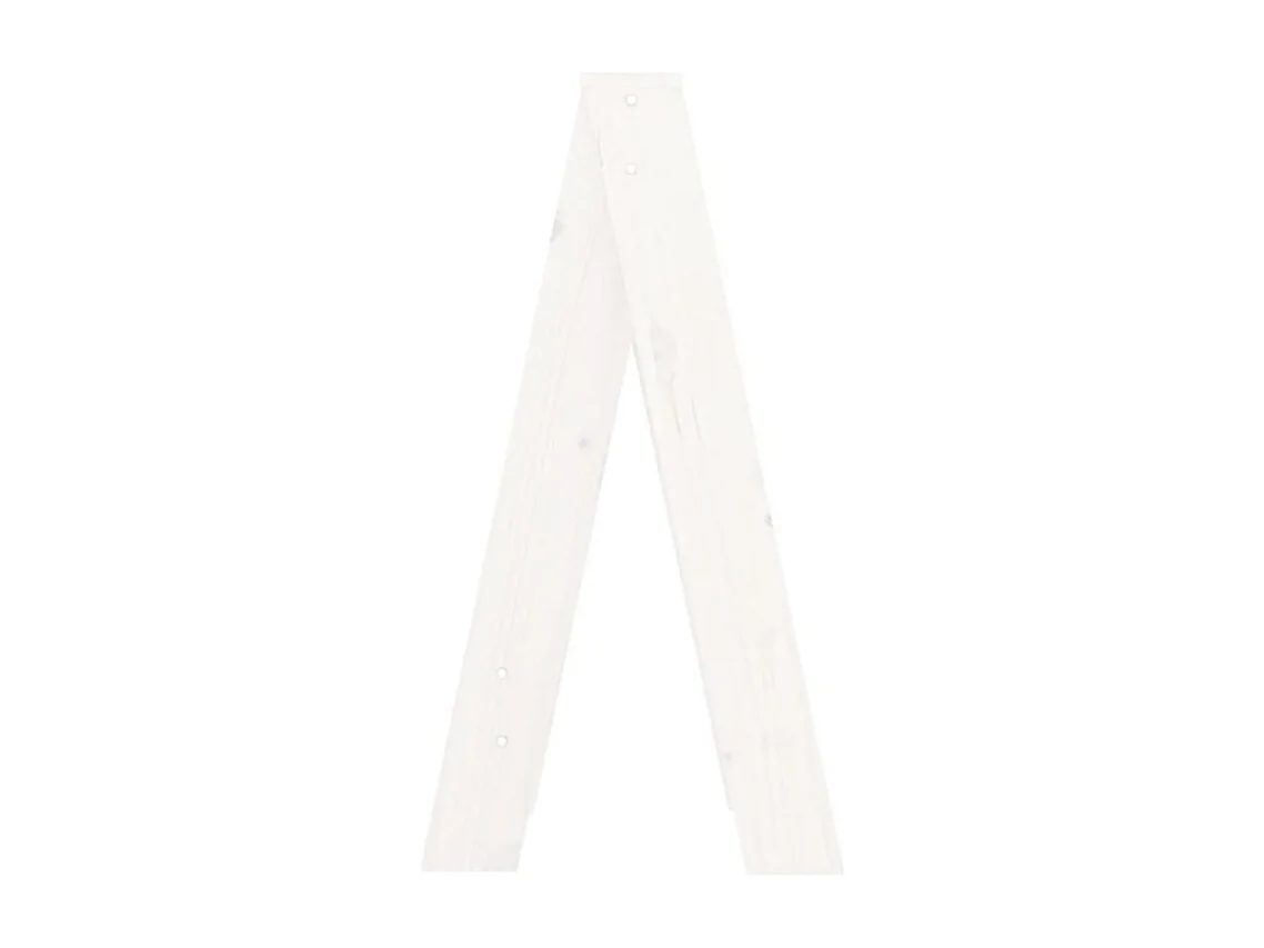 Tabouret lot de 2 blanc 40x40x75 bois massif de pin