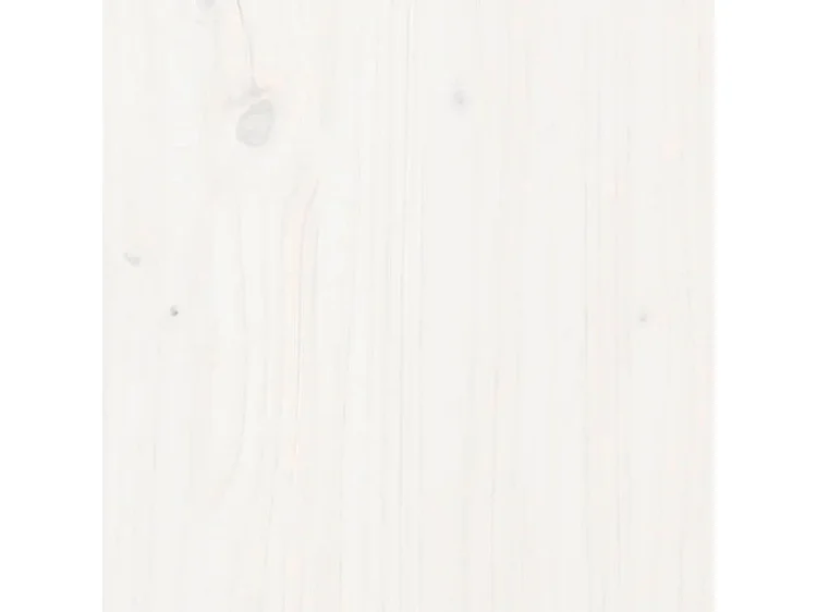 Tabouret lot de 2 blanc 40x40x75 bois massif de pin
