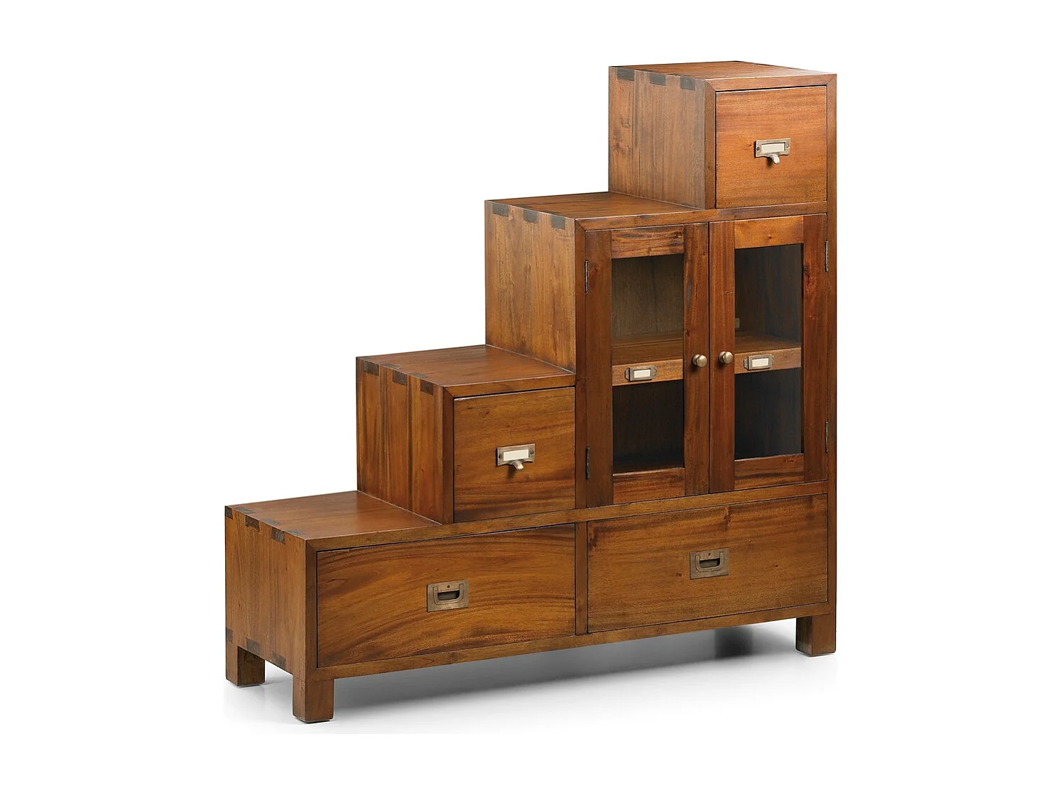 Armario de escalera de madera maciza de caoba FALKANE-Modelo Lado derecho