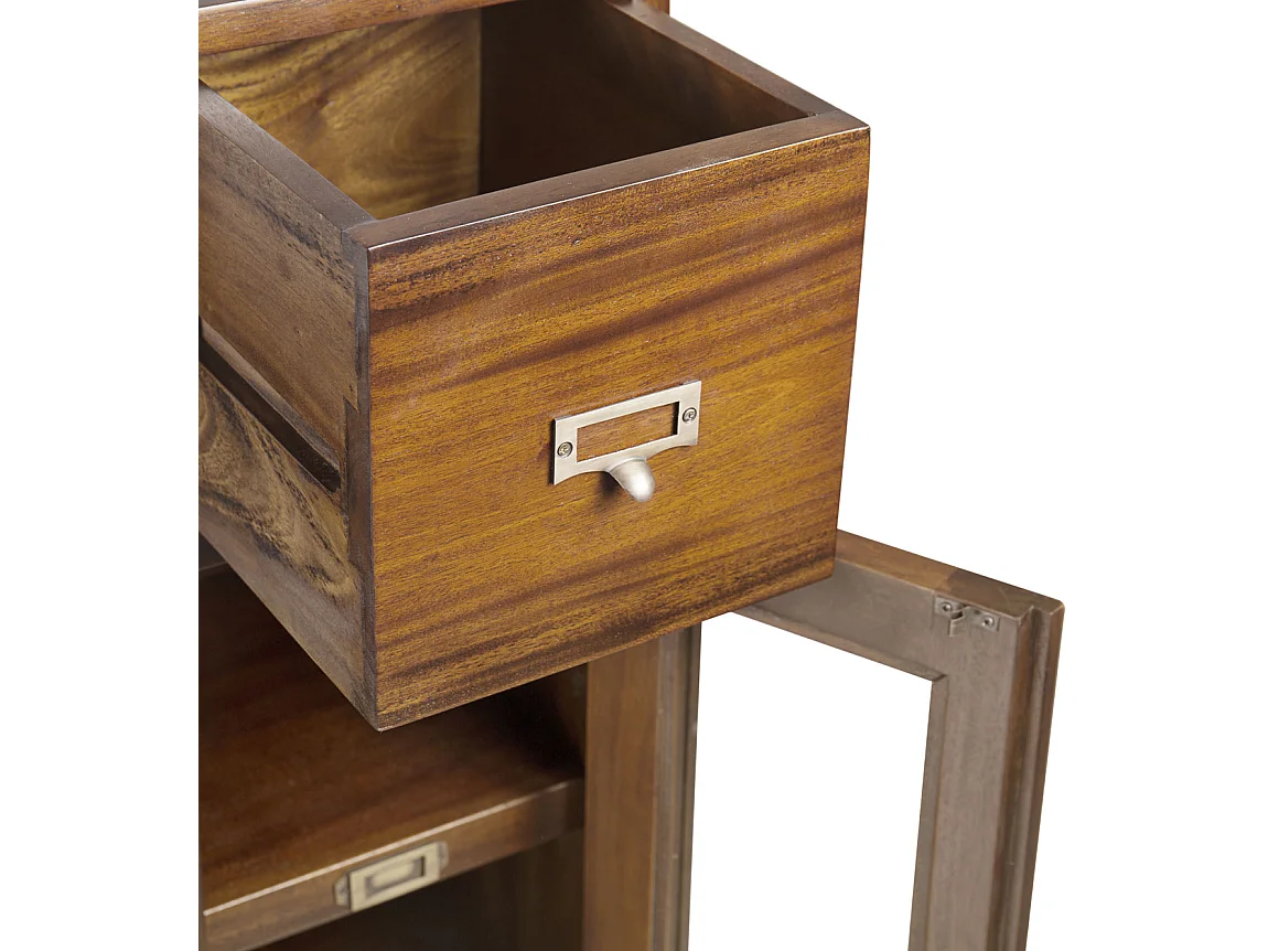 Armario de escalera de madera maciza de caoba FALKANE-Modelo Lado derecho