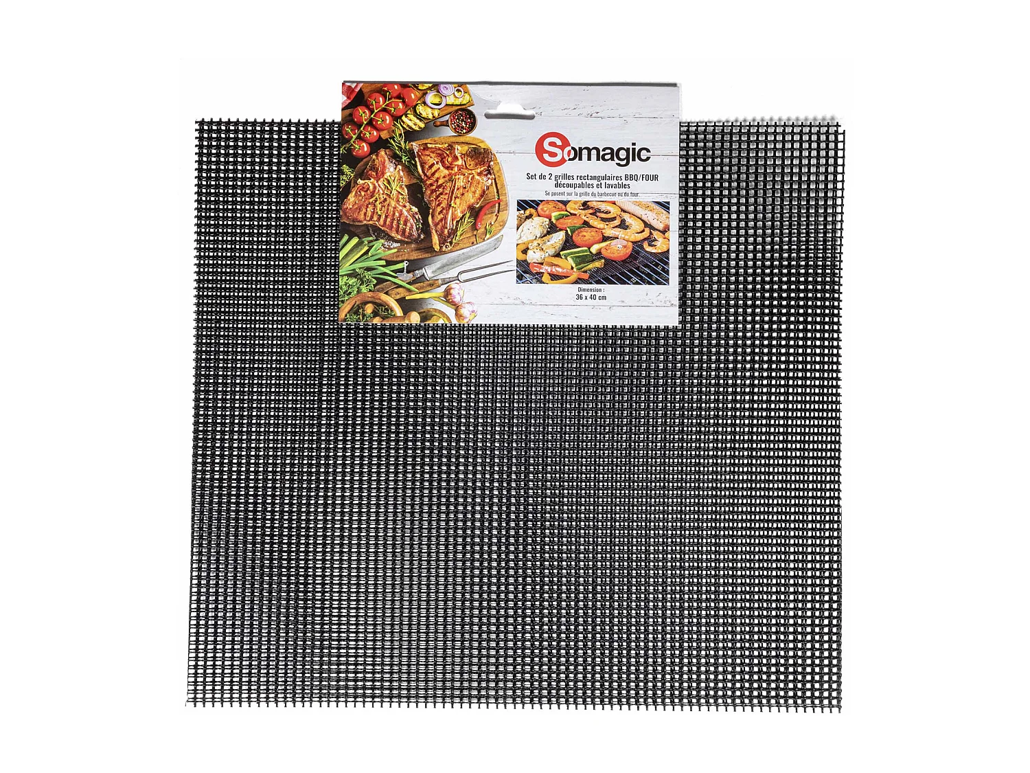 2er-Set wasch- und schneidbare Gitter 36 x 40 cm