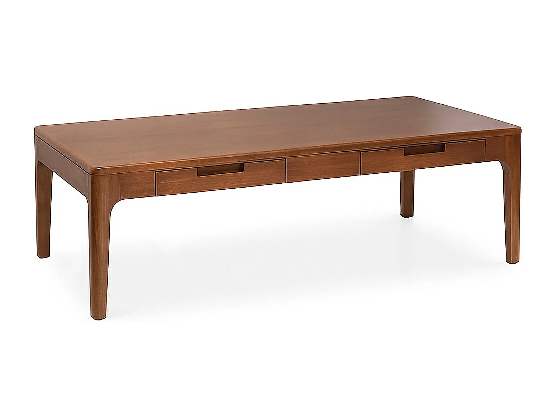 Table basse VALENCIA – Bois massif d’acajou – 120cm