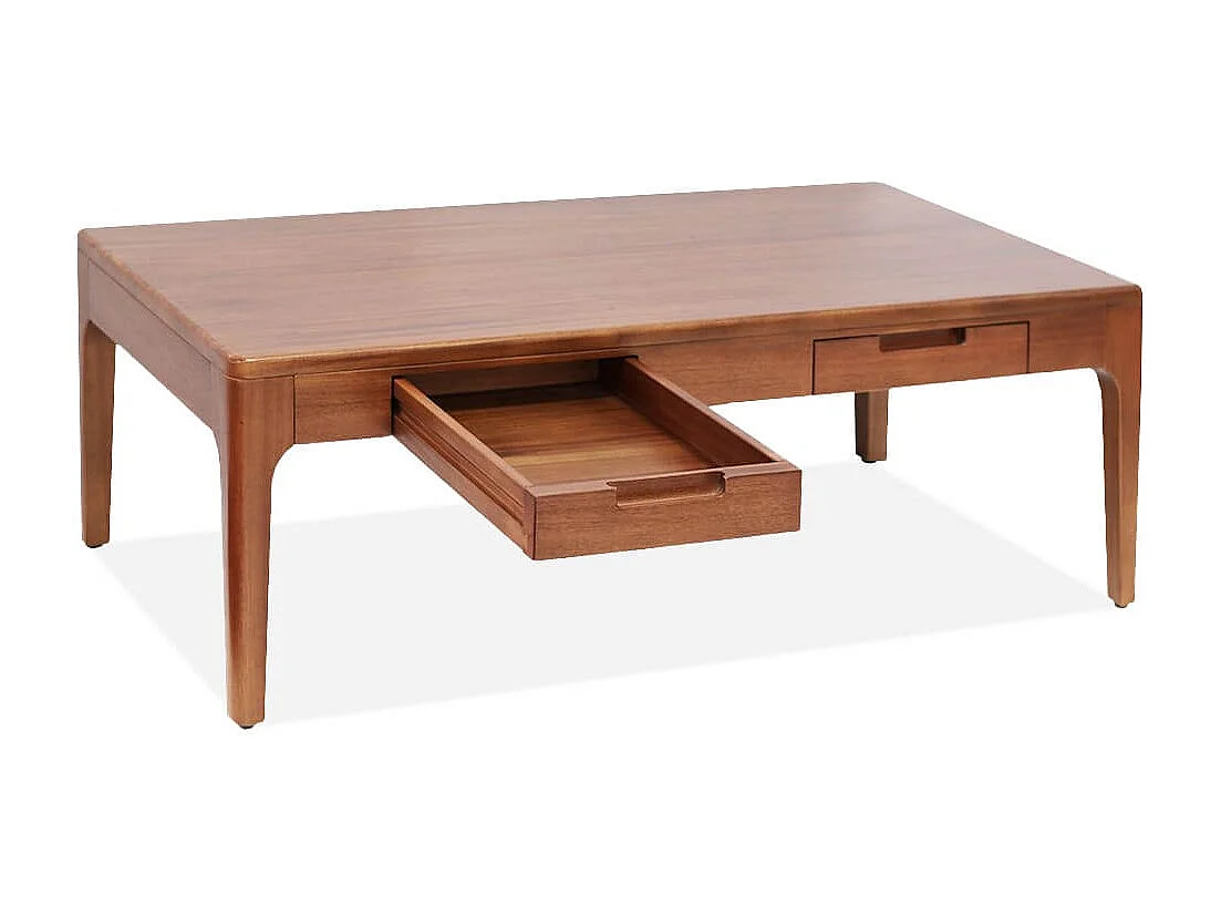 Table basse VALENCIA – Bois massif d’acajou – 120cm