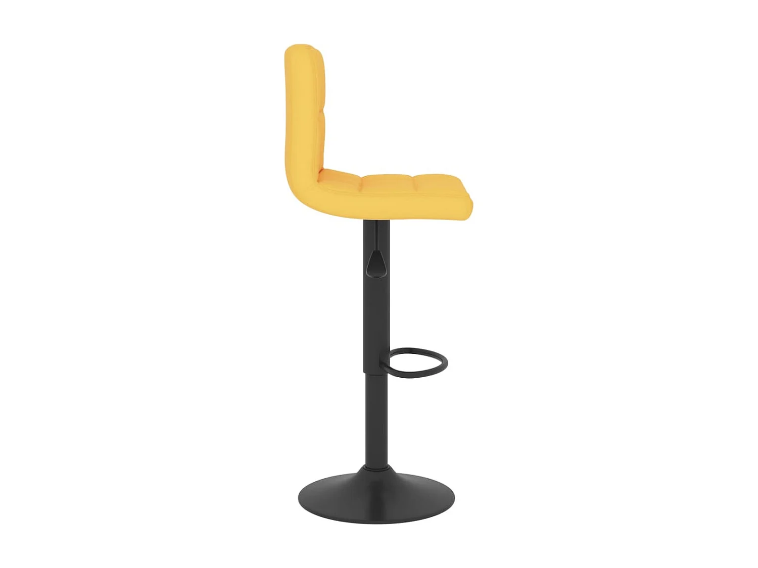 Tabourets de bar 2 pcs Jaune moutarde Tissu 5