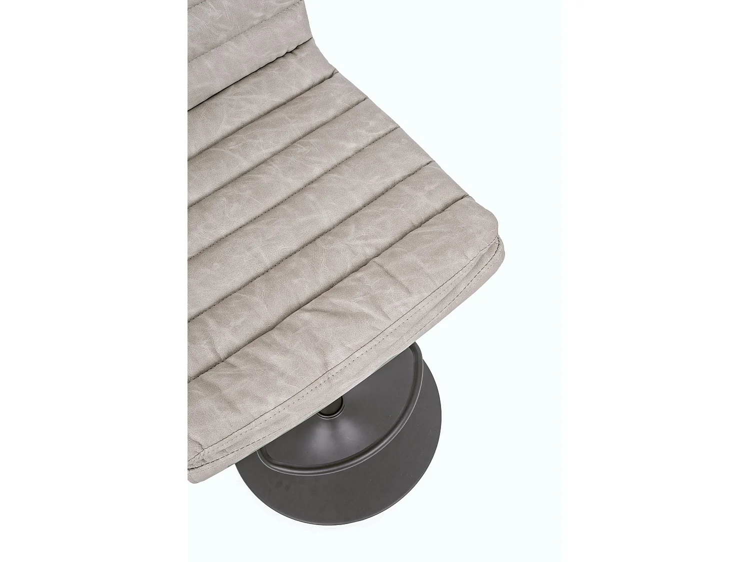 Lot de 2 tabourets de bar vintage CONNOR – Hauteur d'assise réglable 63,5 à 84,5cm-Gris vintage