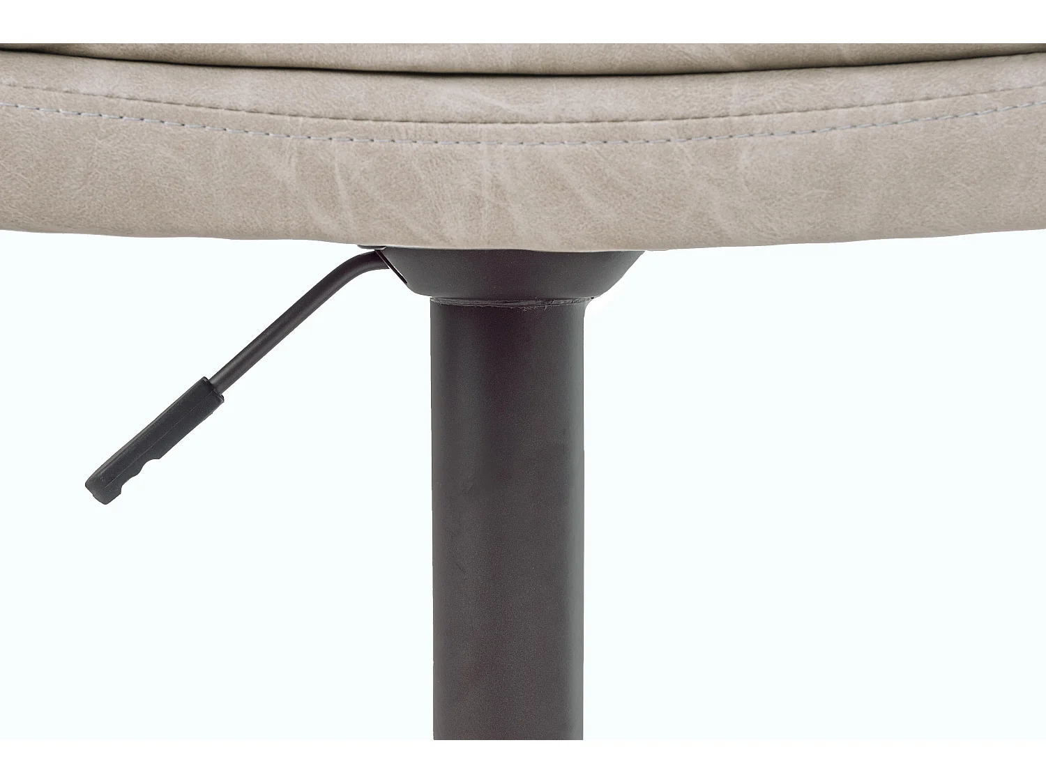 Lot de 2 tabourets de bar vintage CONNOR – Hauteur d'assise réglable 63,5 à 84,5cm-Gris vintage