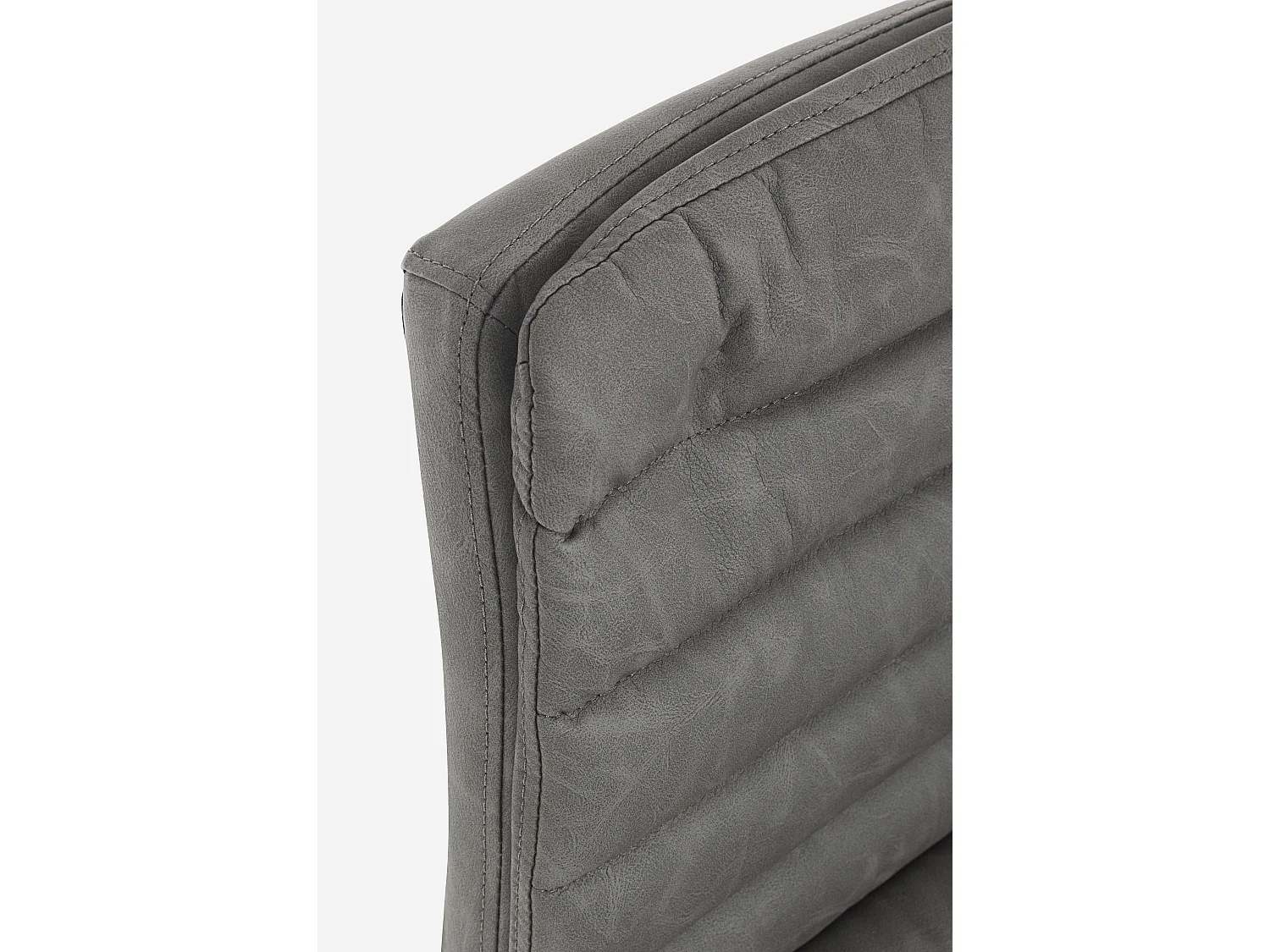 Lot de 2 tabourets de bar vintage CONNOR – Hauteur d'assise réglable 63,5 à 84,5cm-Gris foncé