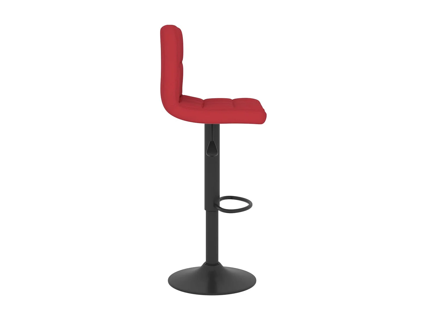 Tabourets de bar 2 pcs Rouge bordeaux Tissu 8