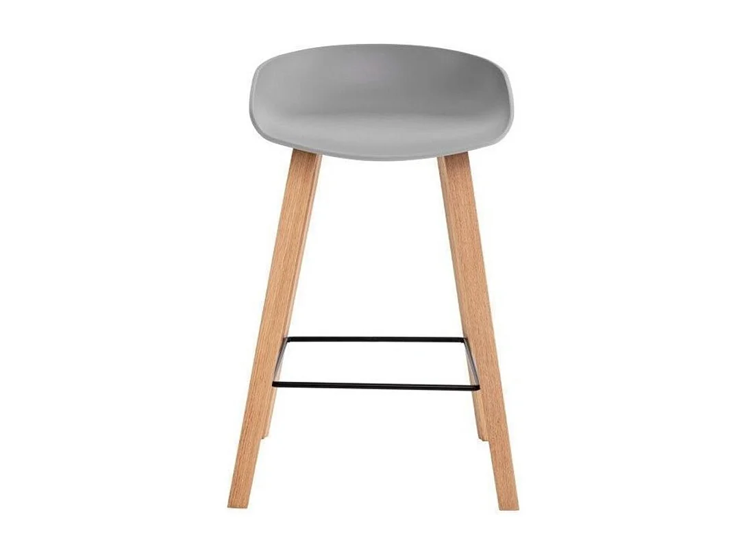 Tabouret nordique KLORAN-Gris-Hauteur d'assise 66 cm