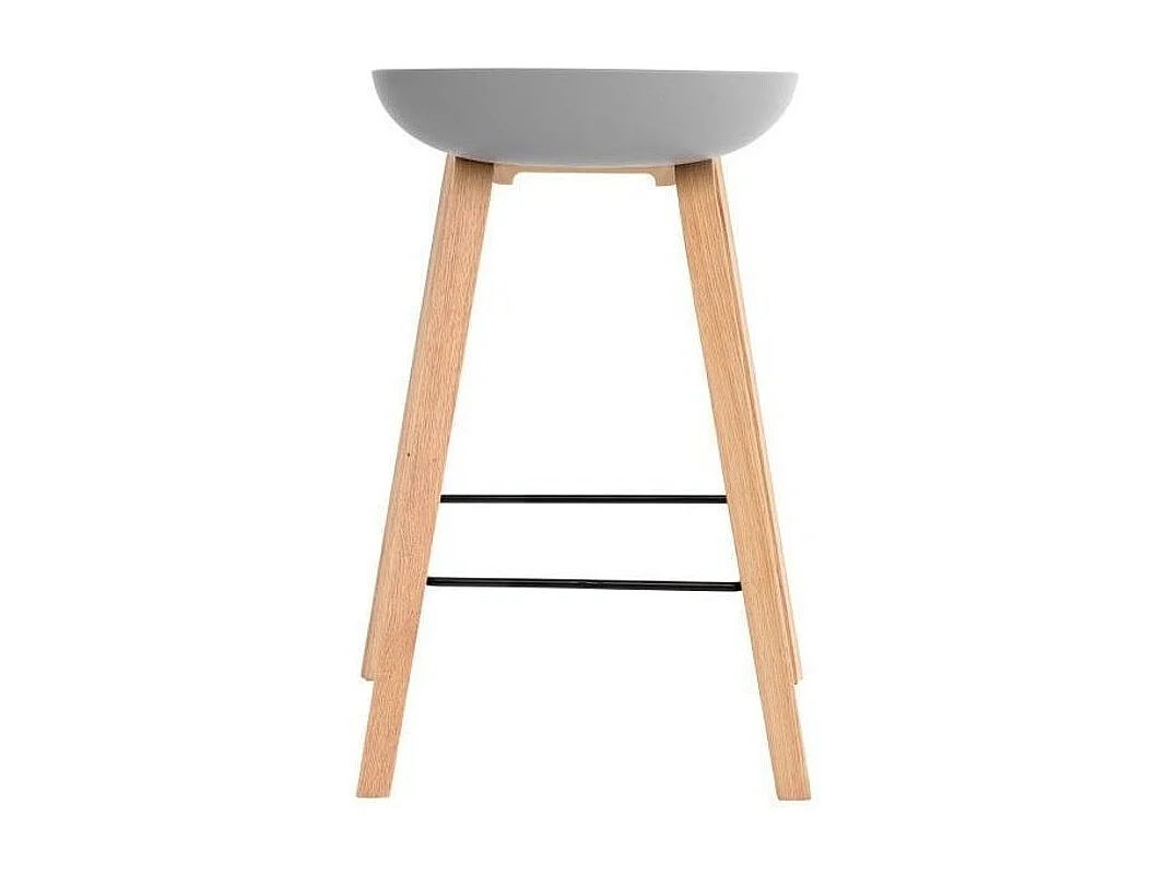 Tabouret nordique KLORAN-Gris-Hauteur d'assise 66 cm