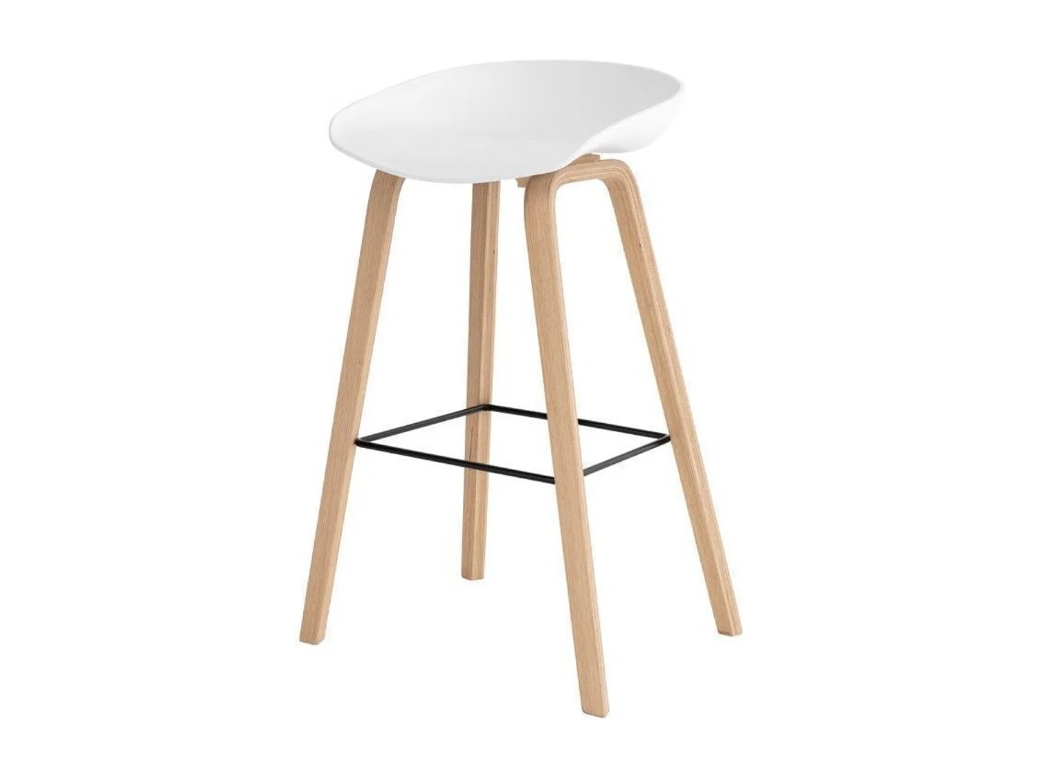 Tabouret nordique KLORAN-Gris-Hauteur d'assise 66 cm