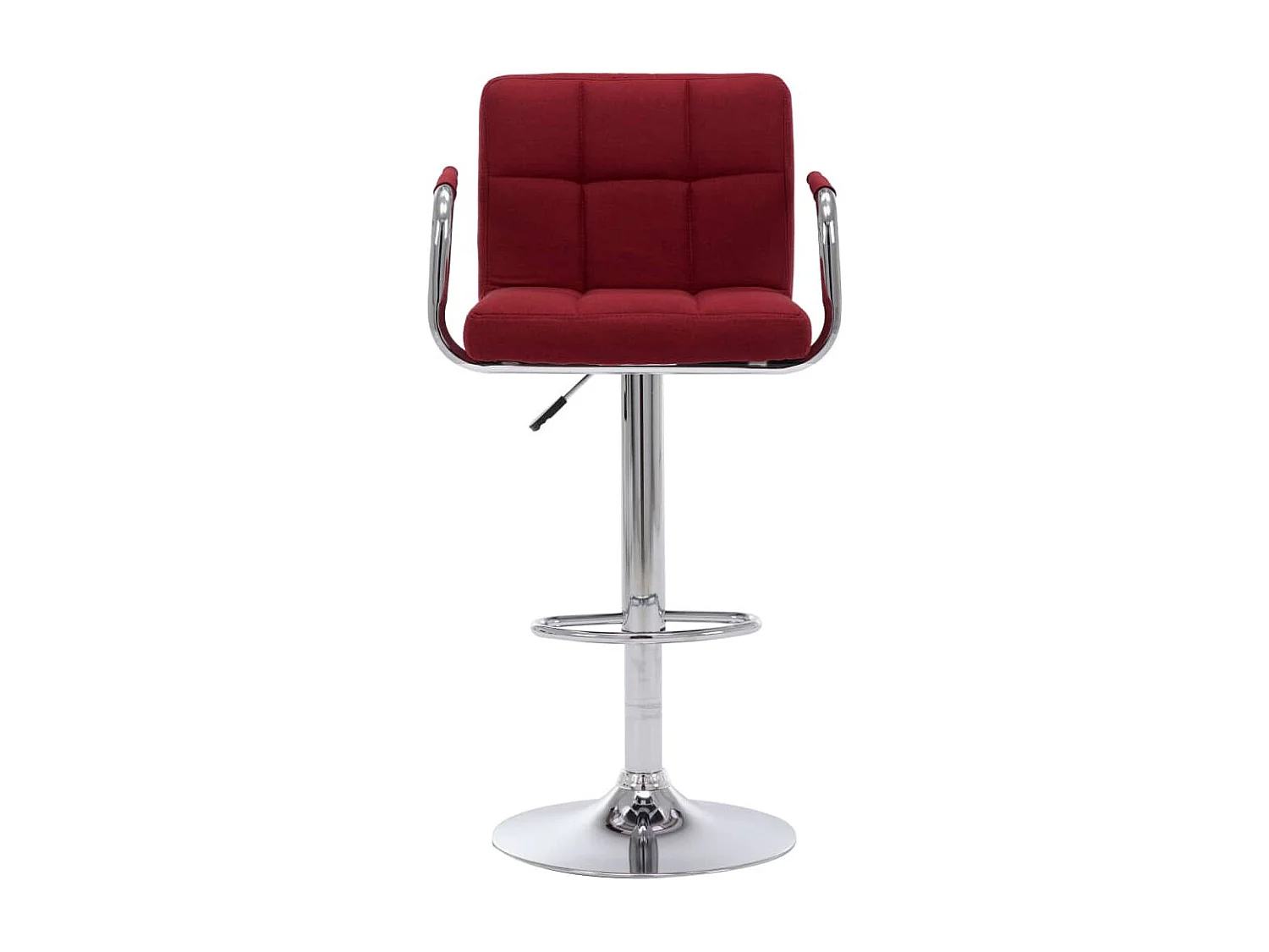 Chaises de bar 2 pcs Bordeaux Tissu