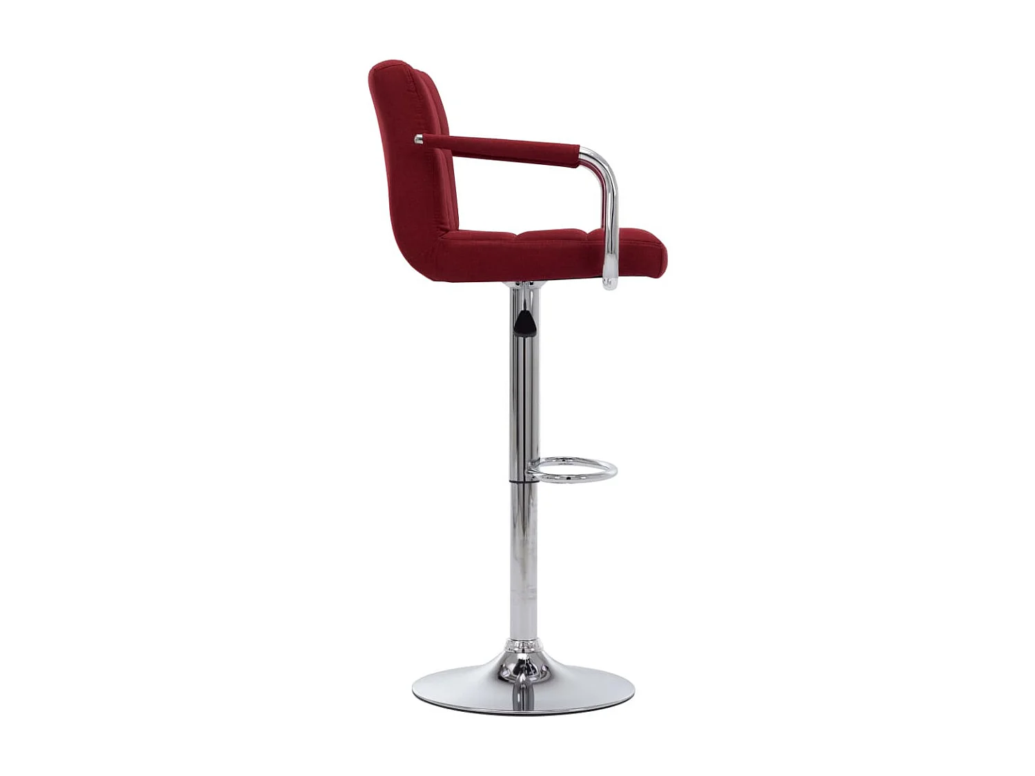 Chaises de bar 2 pcs Bordeaux Tissu