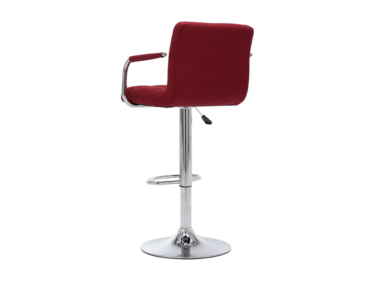 Chaises de bar 2 pcs Bordeaux Tissu