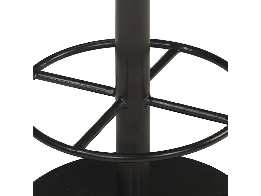 Tabouret de bar Marron Cuir véritable Havane - Hauteur d'assise 76cm