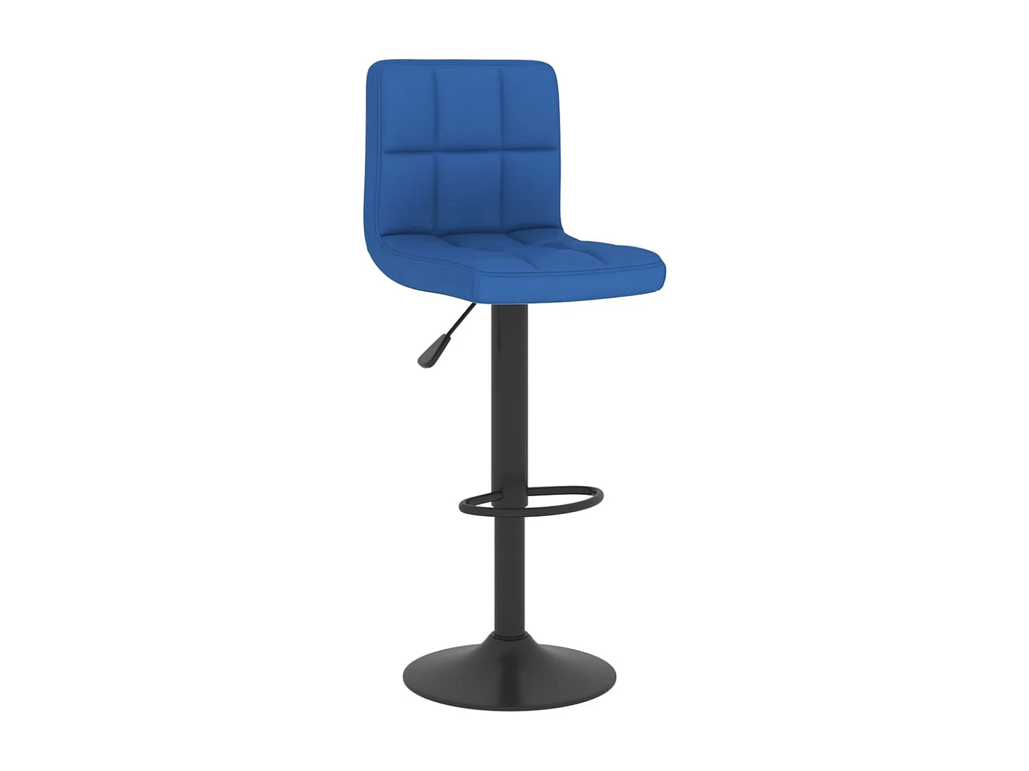 Tabourets de bar 2 pcs Bleu Tissu 2