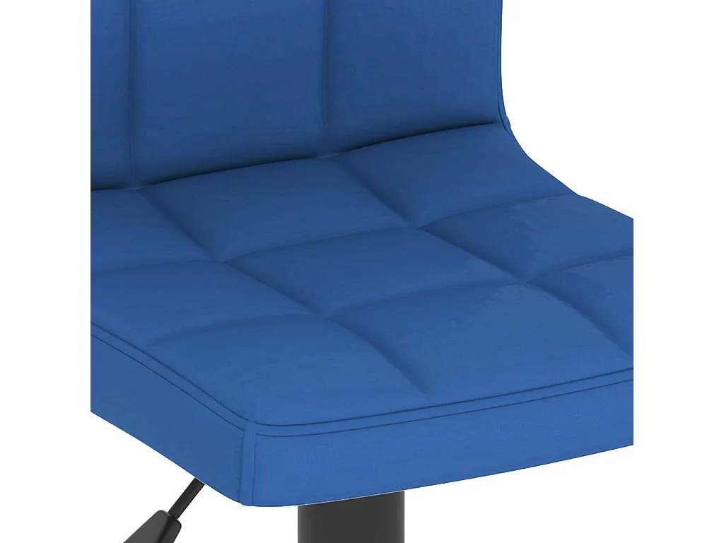 Tabourets de bar 2 pcs Bleu Tissu 2