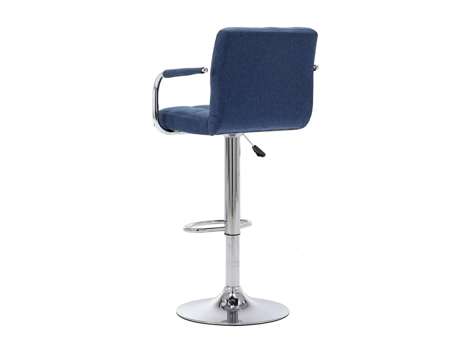 Chaises de bar 2 pcs Bleu Tissu