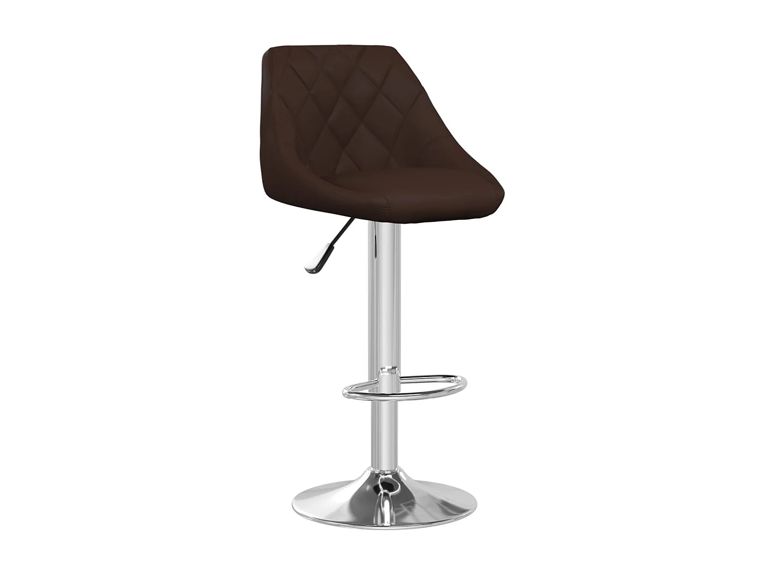 Tabourets de bar 2 pcs Marron Similicuir 5