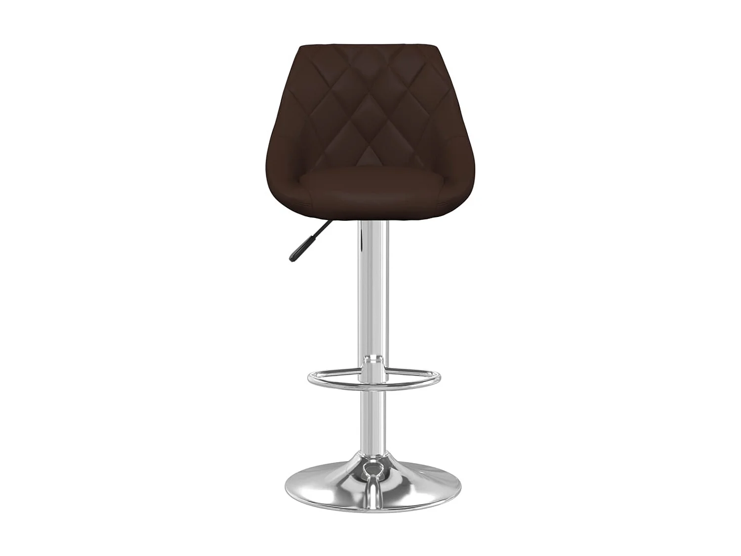 Tabourets de bar 2 pcs Marron Similicuir 5