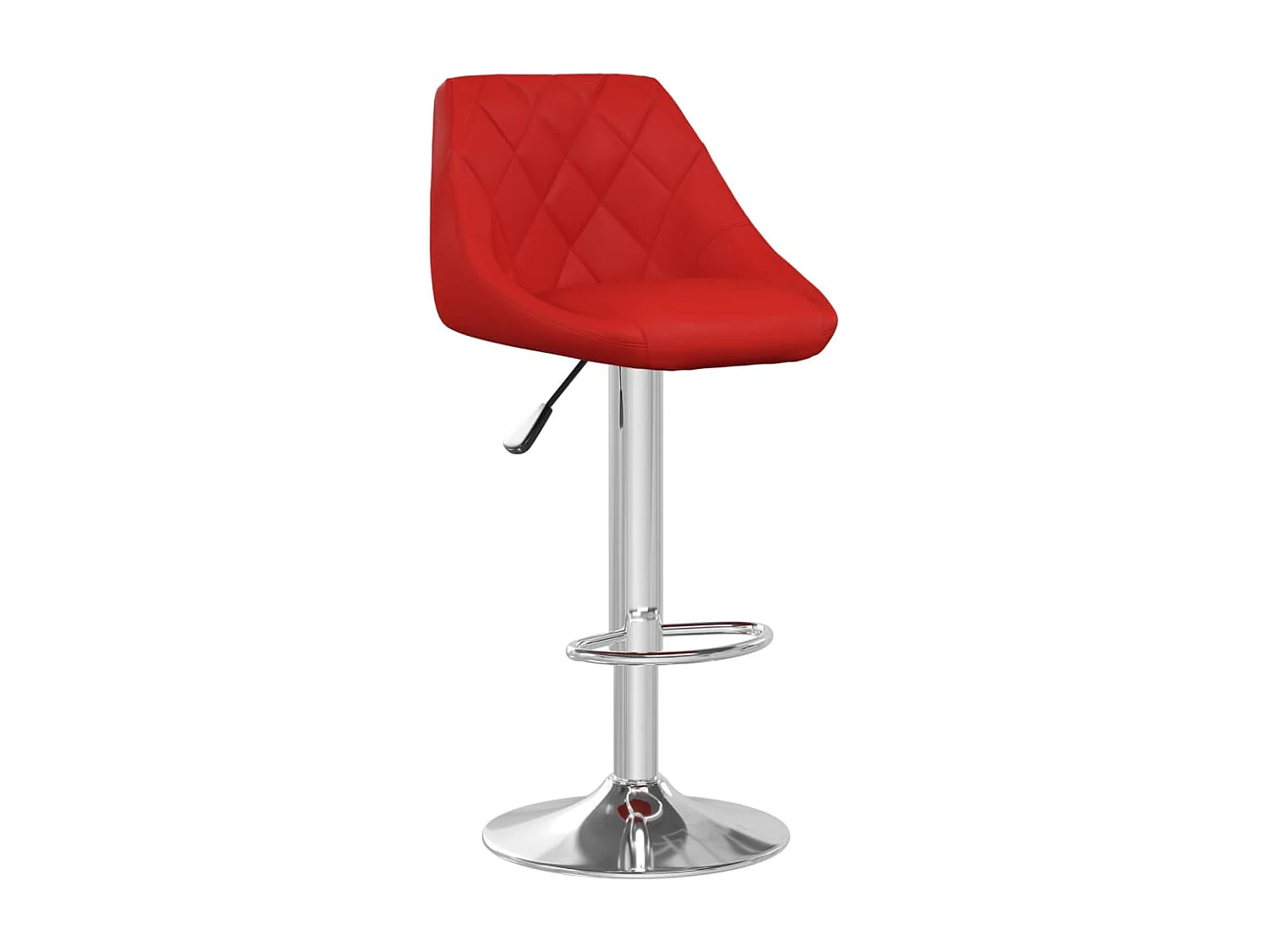 Tabourets de bar 2 pcs Rouge bordeaux Similicuir 16
