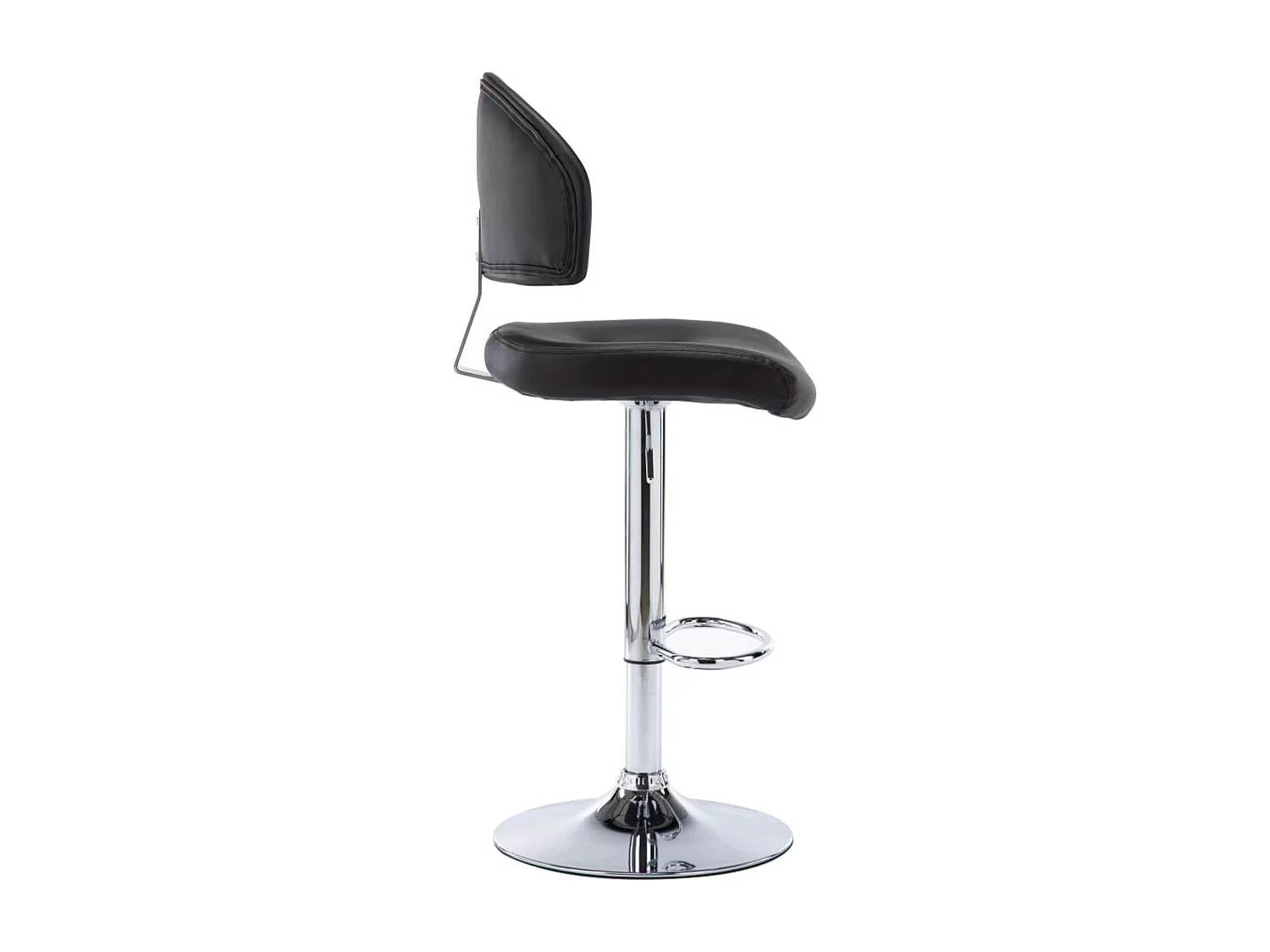 Tabourets de bar 2 pcs Noir Similicuir Sokal