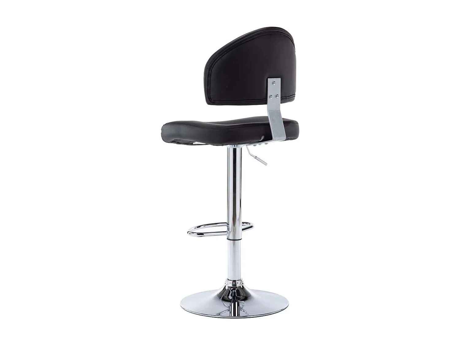 Tabourets de bar 2 pcs Noir Similicuir Sokal