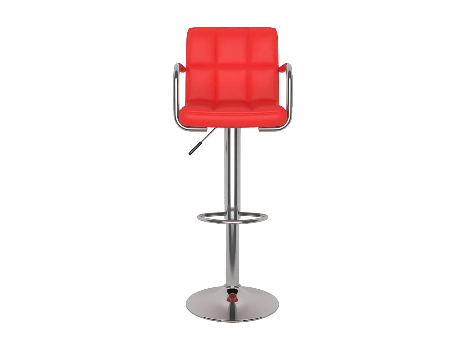 Tabourets de bar 2 pcs Rouge Similicuir 18
