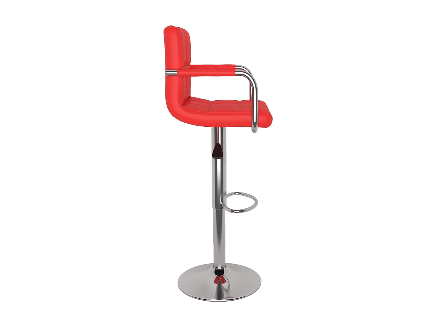 Tabourets de bar 2 pcs Rouge Similicuir 18
