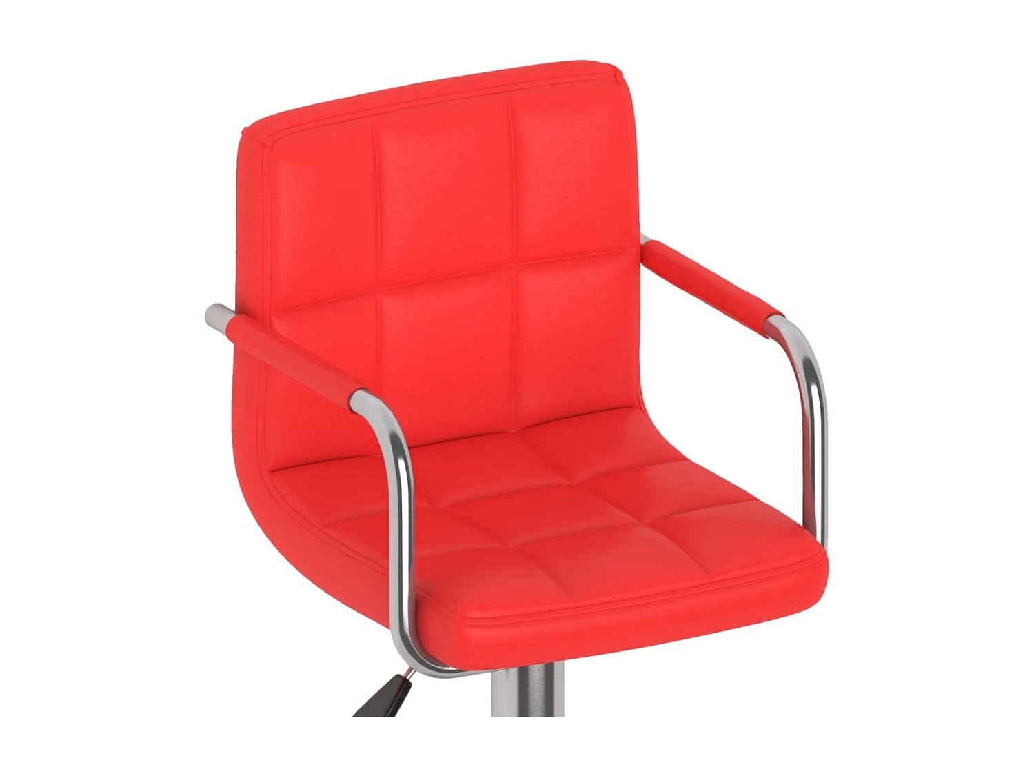 Tabourets de bar 2 pcs Rouge Similicuir 18