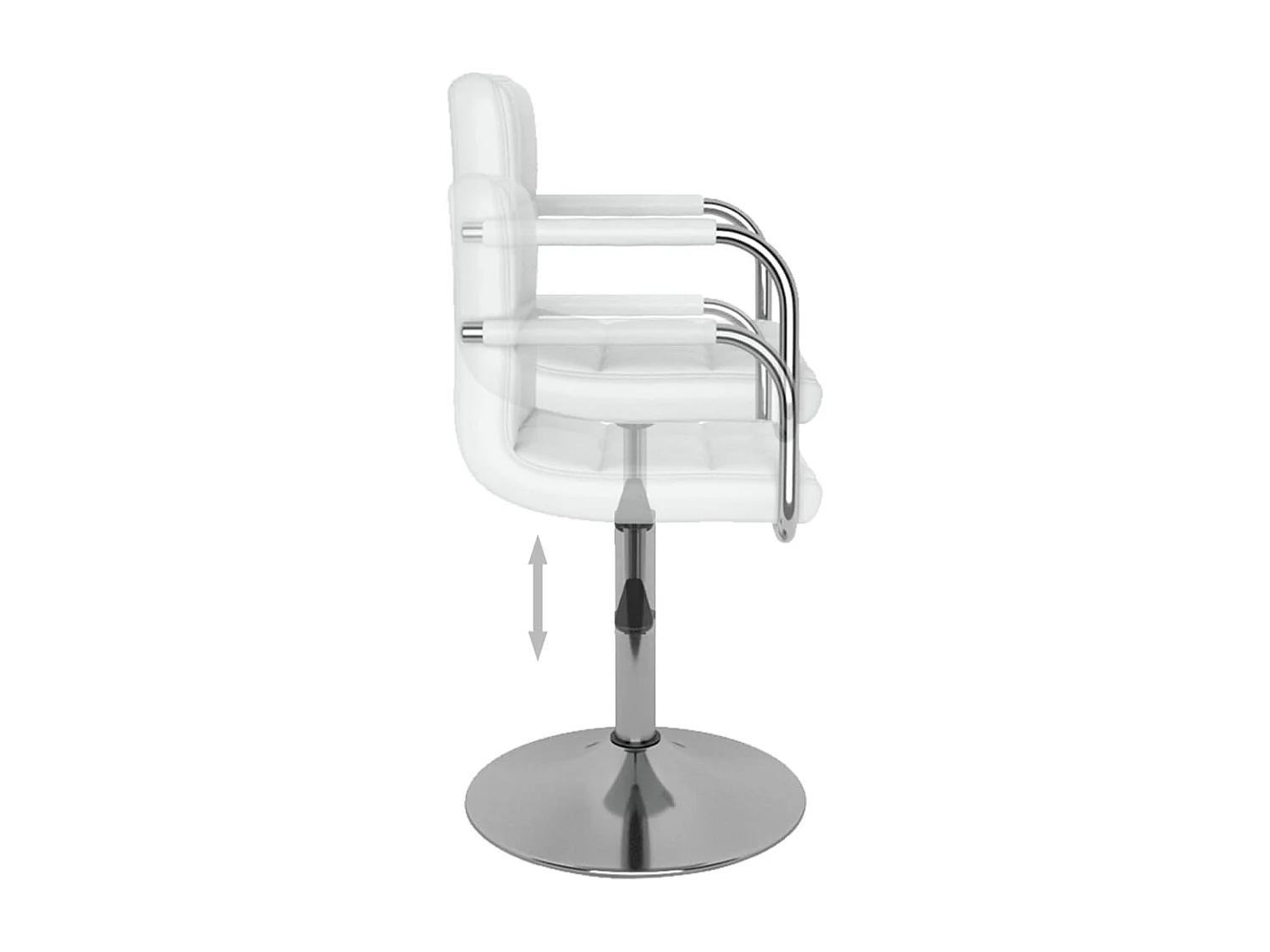 Tabouret de bar Blanc Similicuir 4