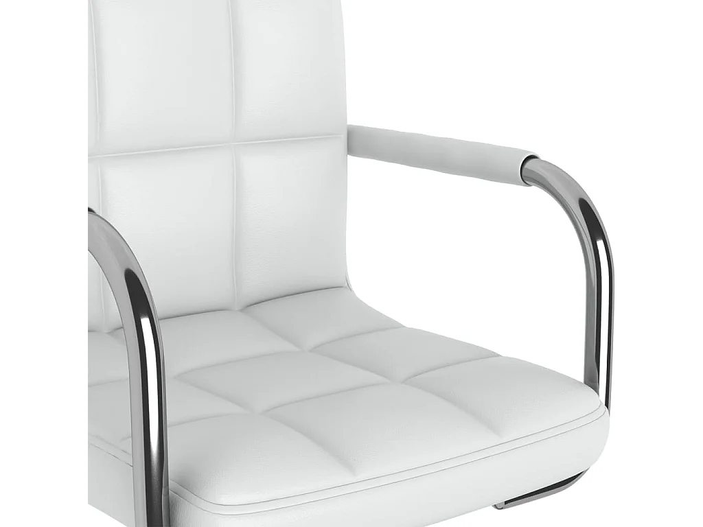 Tabouret de bar Blanc Similicuir 4