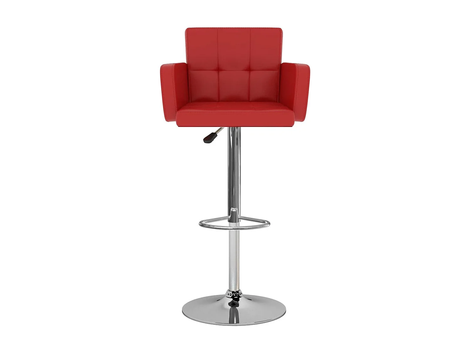 Tabourets de bar 2 pcs Rouge Similicuir 11