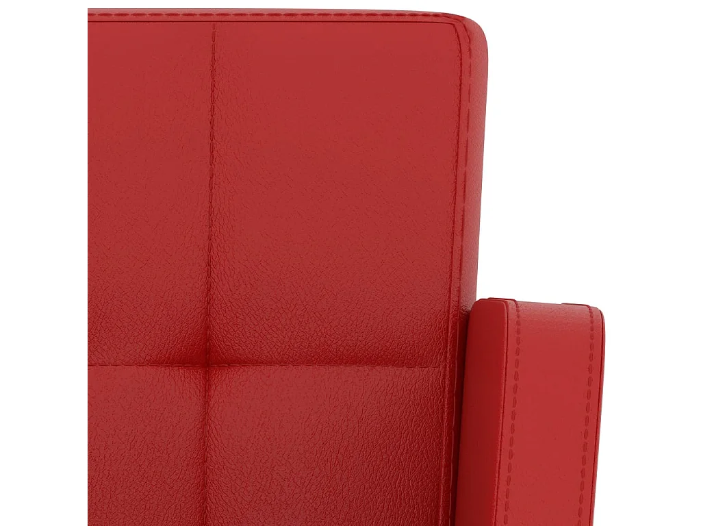 Tabourets de bar 2 pcs Rouge Similicuir 11