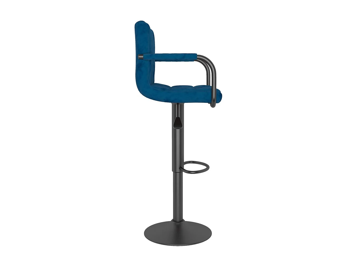 Tabourets de bar design avec accoudoir velours bleu Konfa