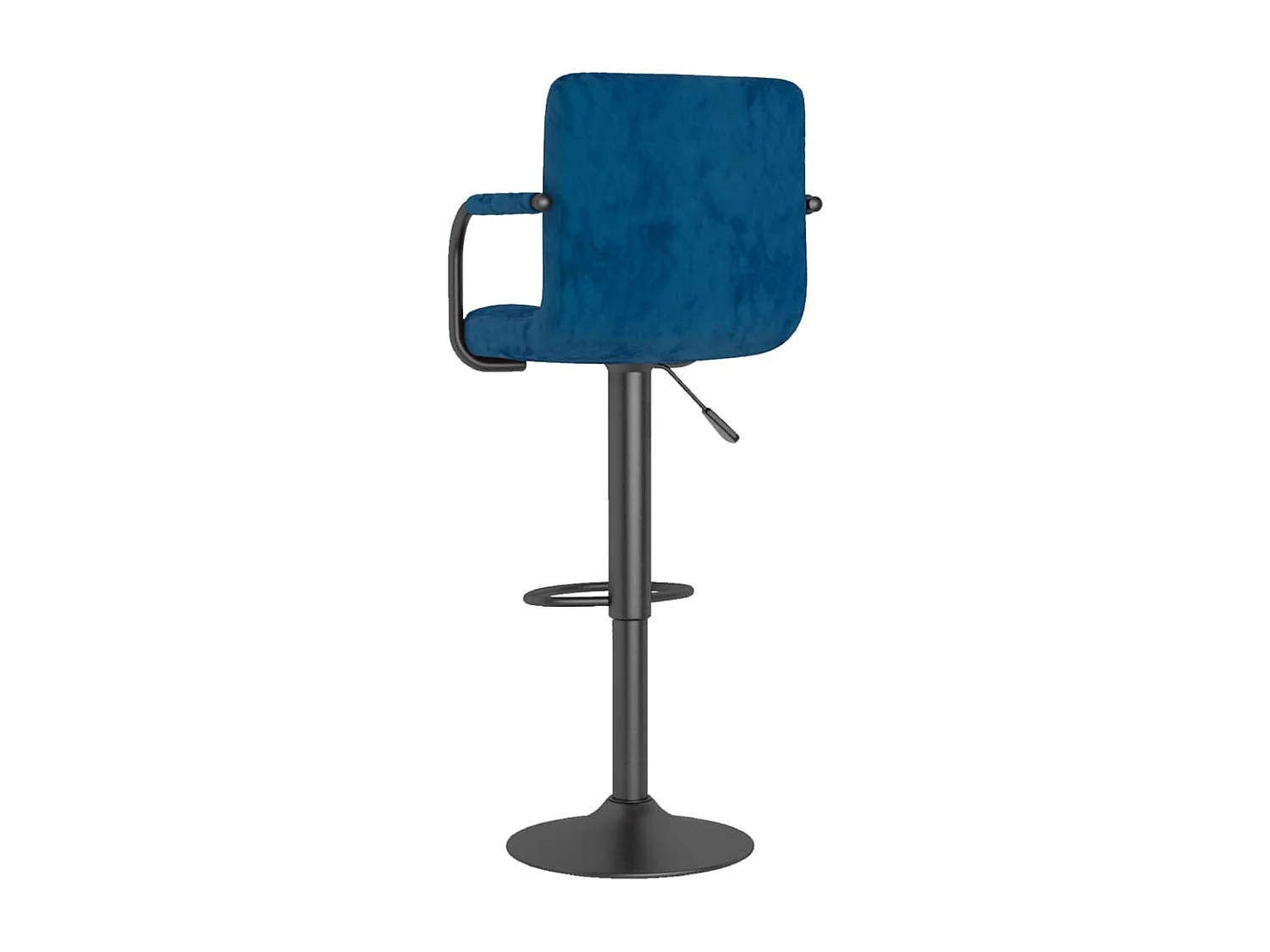 Tabourets de bar design avec accoudoir velours bleu Konfa