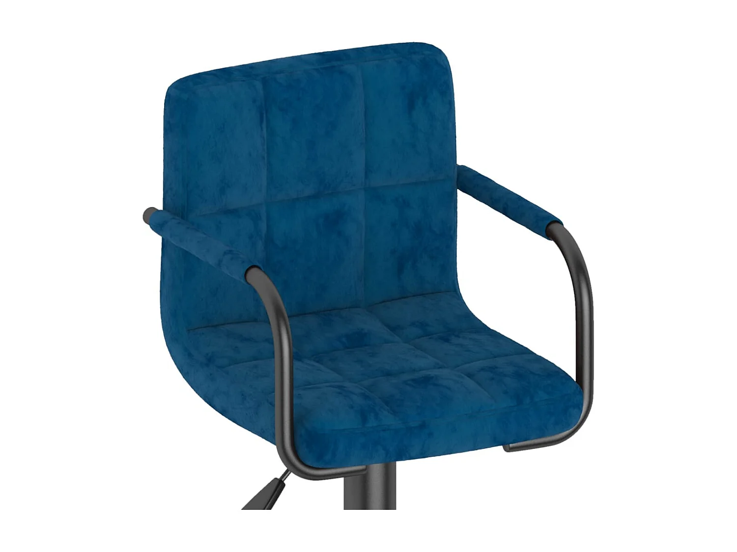 Tabourets de bar design avec accoudoir velours bleu Konfa
