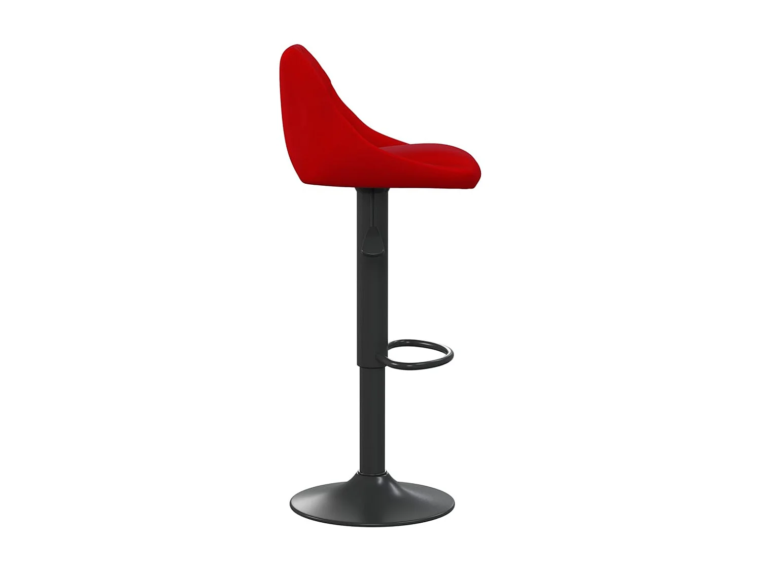 Tabouret de bar Rouge bordeaux Velours