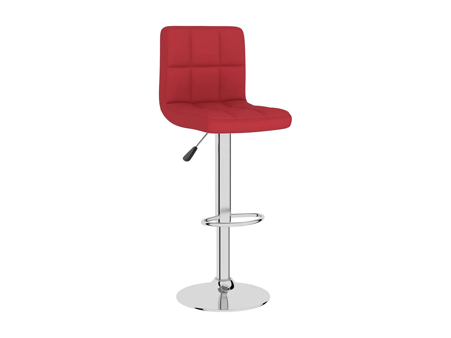 Tabourets de bar 2 pcs Rouge bordeaux Tissu 9