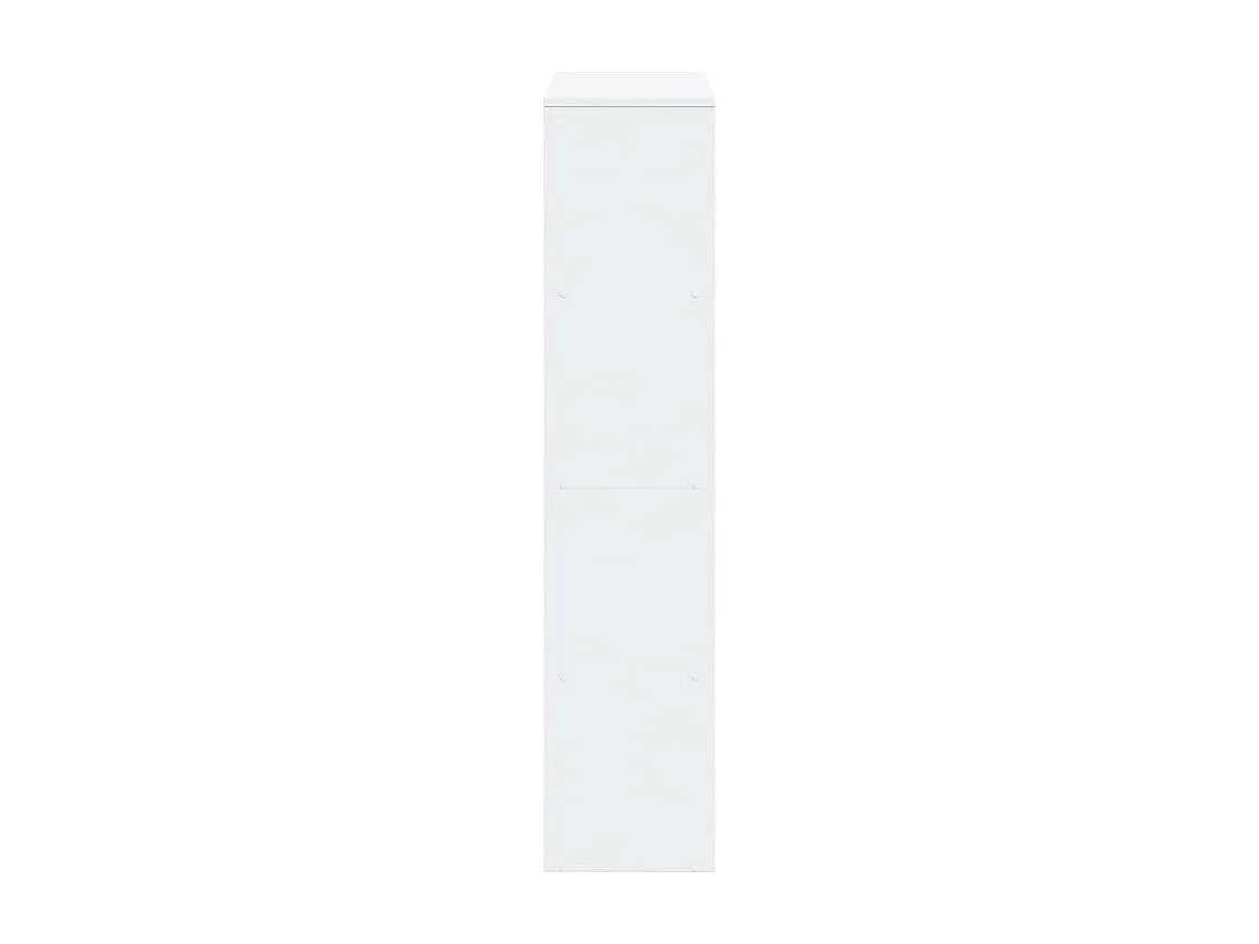 Étagère séparatrice de pièce à 4 niveaux blanc 131,5x29x131,5