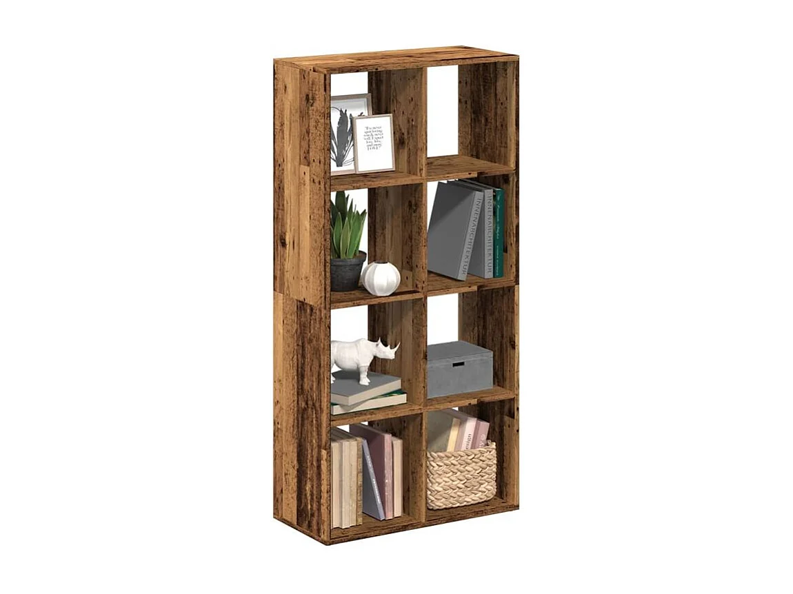 Étagère séparatrice de pièce vieux bois 69,5x29x137,5