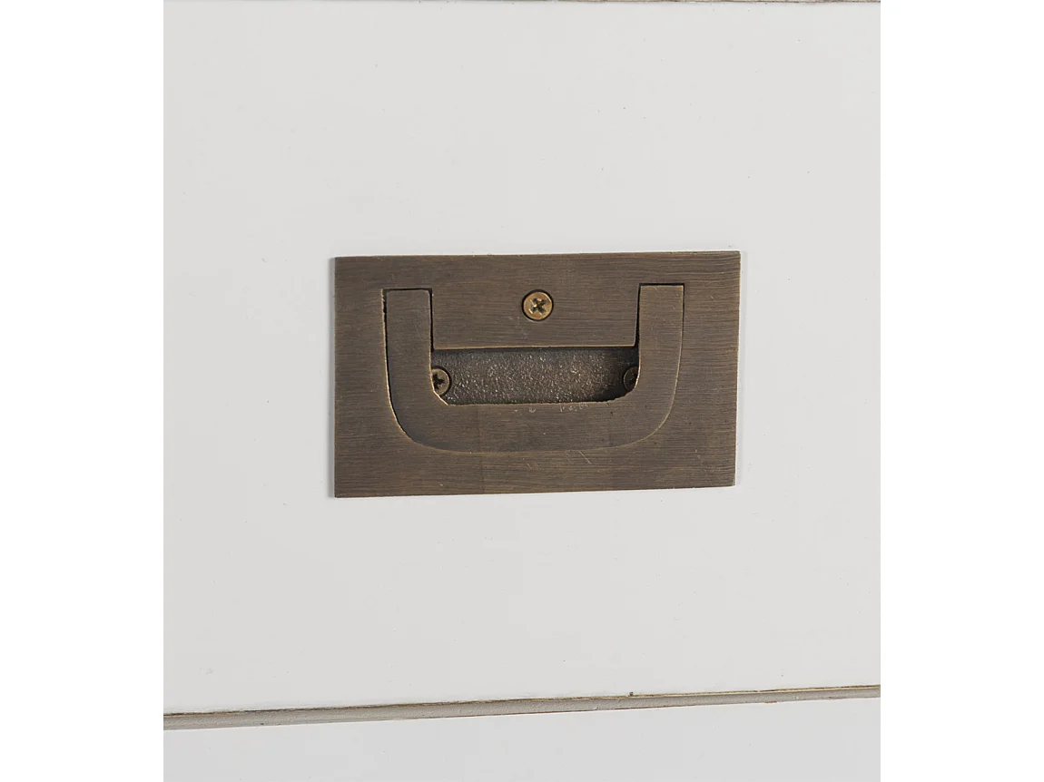 Buffet KOREST – Bois massif blanc et marron