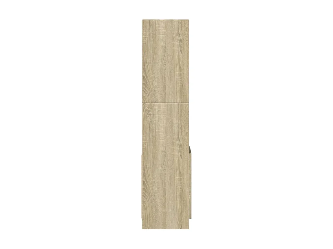 Bibliothèque multifonctionnelle en bois L92xH140xP33 – Collection Bibla-Chêne clair