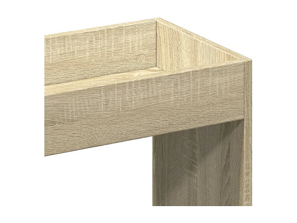 Bibliothèque multifonctionnelle en bois L92xH140xP33 – Collection Bibla-Chêne clair